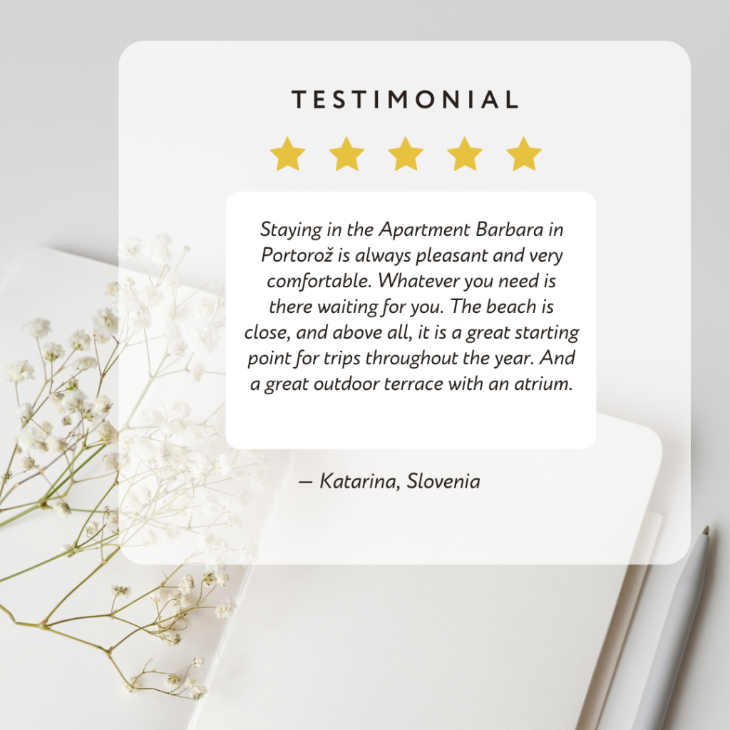 What our guests say about us (Katarina, Slovenia)